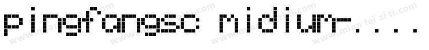 pingfangsc midium字体转换